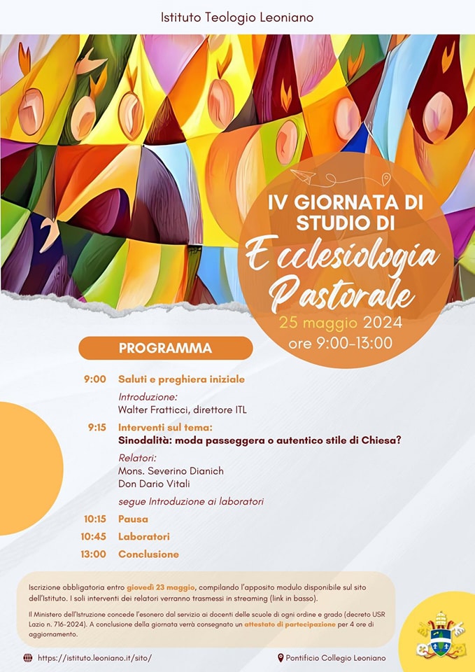 IV giornata di studio di Ecclesiologia pastorale